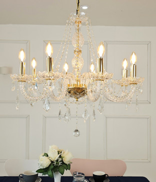 W 오리엔 8등 샹들리에 크리스탈식탁등 크리스탈펜던트