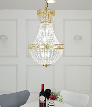 W 메리어드 8등 샹들리에 크리스탈펜던트