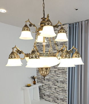 W 고딕 15등 펜던트조명, 거실전등, 주택조명